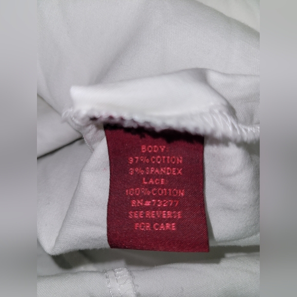 212 Collection Stetch White Button Down Sleeveless Top, Size S - Picture 6 of 6